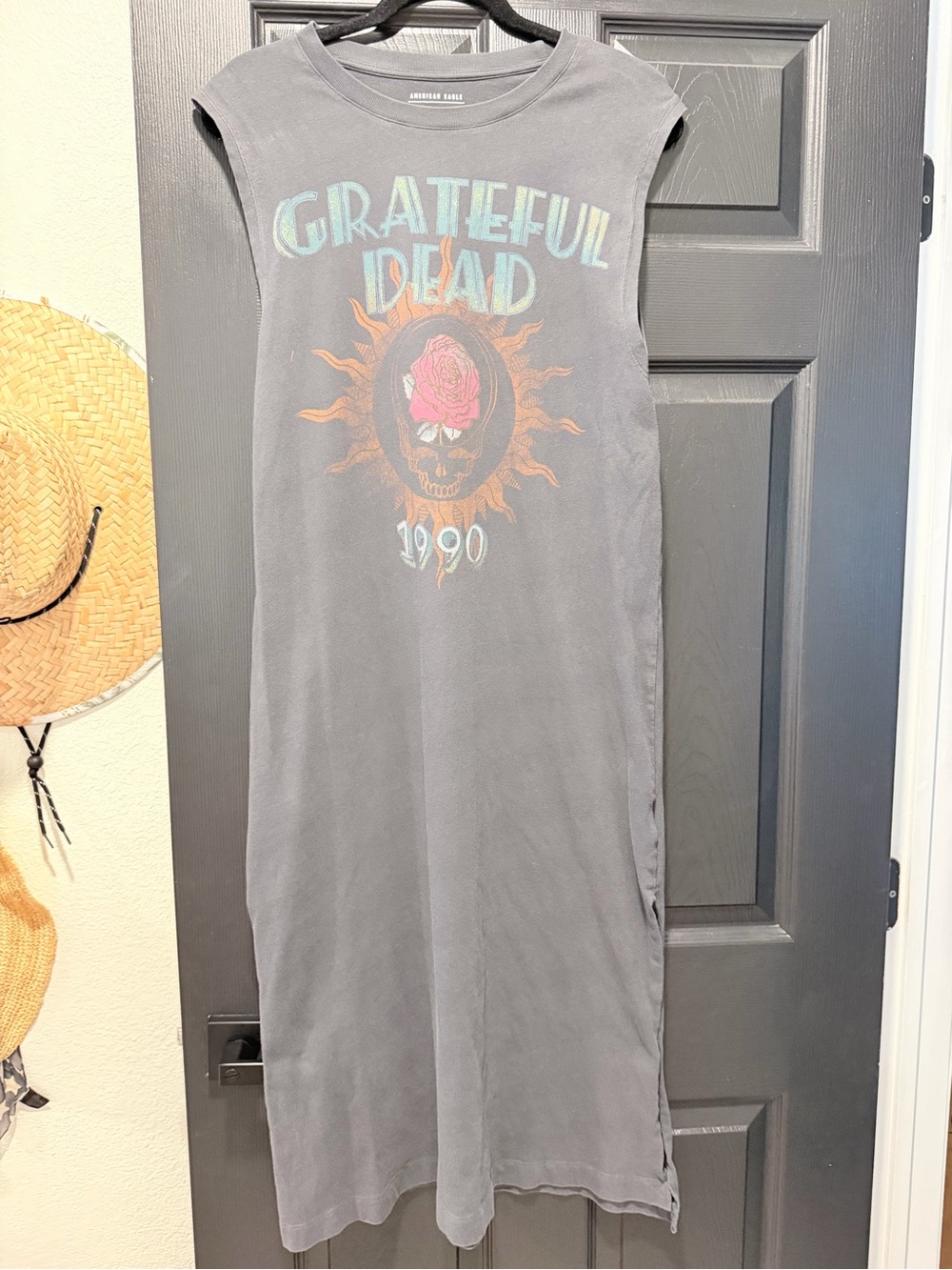 American Eagle Black AE Band Tee Graphic T-Shirt